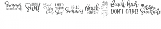 hello sunshine! summer quote dingbat font Font UPPERCASE