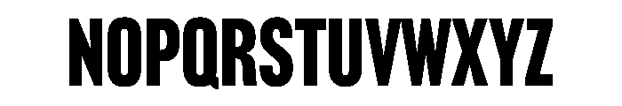 Headline Gothic Regular Font UPPERCASE