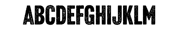 Headline Gothic Rough No. 1 Font UPPERCASE