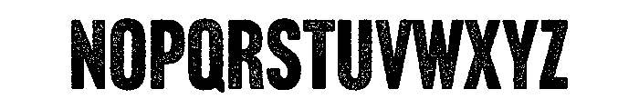 Headline Gothic Rough No. 1 Font UPPERCASE