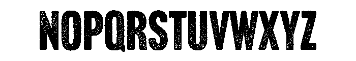 Headline Gothic Rough No. 1 Font LOWERCASE