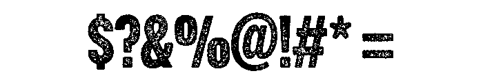 Headline Gothic Rough No. 2 Font OTHER CHARS
