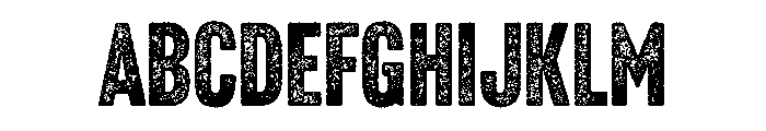 Headline Gothic Rough No. 2 Font UPPERCASE
