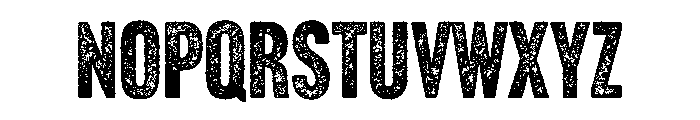 Headline Gothic Rough No. 2 Font LOWERCASE