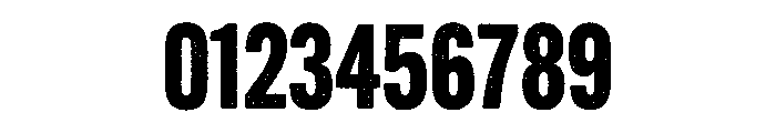 Headline Gothic Rough Font OTHER CHARS
