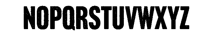 Headline Gothic Rough Font UPPERCASE