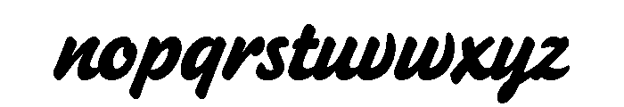 Heckle Bold Font LOWERCASE
