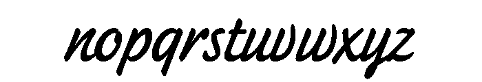 Heckle Regular Font LOWERCASE