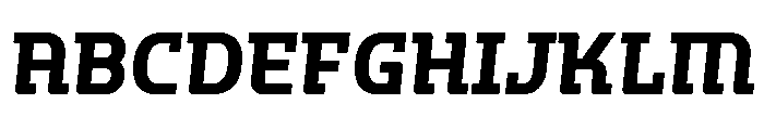 Hedonic Bold Italic Font UPPERCASE