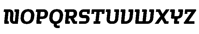 Hedonic Bold Italic Font UPPERCASE