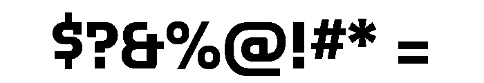 Hedonic Bold Font OTHER CHARS