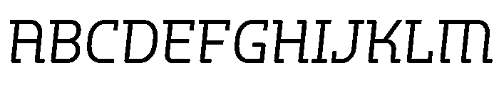 Hedonic Book Italic Font UPPERCASE