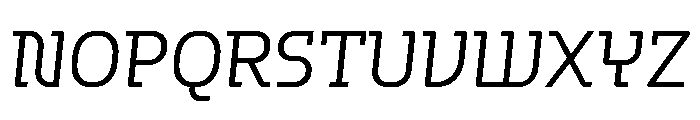 Hedonic Book Italic Font UPPERCASE