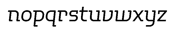 Hedonic Book Italic Font LOWERCASE