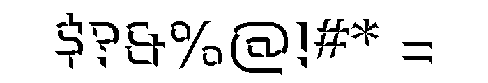 Hedonic Chisel A Font OTHER CHARS