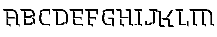 Hedonic Chisel A Font UPPERCASE
