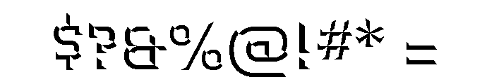Hedonic Chisel B Font OTHER CHARS