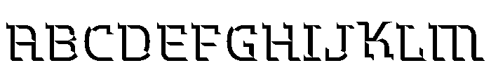 Hedonic Chisel B Font UPPERCASE