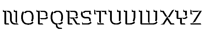 Hedonic Chisel B Font UPPERCASE