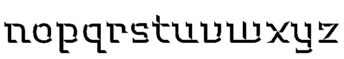 Hedonic Chisel B Font LOWERCASE