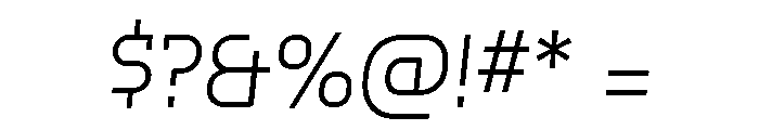 Hedonic Light Italic Font OTHER CHARS