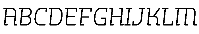 Hedonic Light Italic Font UPPERCASE