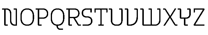 Hedonic Light Font UPPERCASE