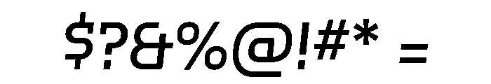 Hedonic Regular Italic Font OTHER CHARS