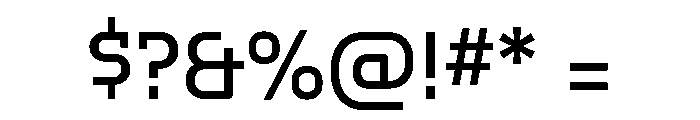 Hedonic Regular Font OTHER CHARS