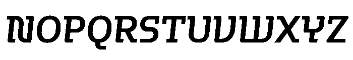 Hedonic Semi Bold Italic Font UPPERCASE