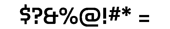 Hedonic Semi Bold Font OTHER CHARS