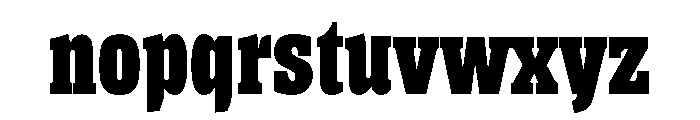Helium Extra Bold Font LOWERCASE