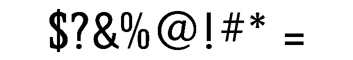 Helium Medium Font OTHER CHARS