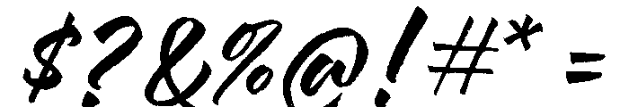 Hello Bloomie Script Regular Font OTHER CHARS