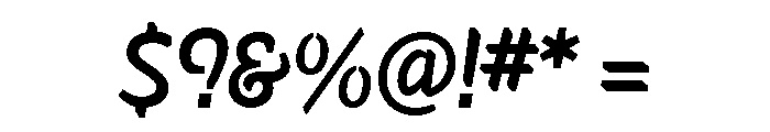 Hemingway New Style Bold Italic Font OTHER CHARS