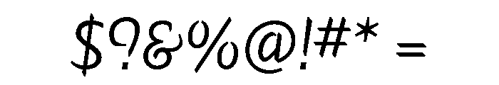 Hemingway New Style Book Italic Font OTHER CHARS