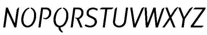 Hemingway New Style Book Italic Font UPPERCASE