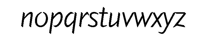Hemingway New Style Book Italic Font LOWERCASE
