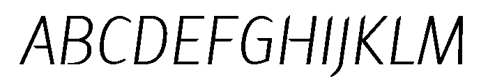Hemingway New Style Light Italic Font UPPERCASE