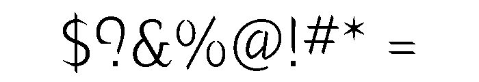 Hemingway New Style Light Font OTHER CHARS