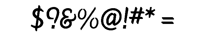 Hemingway New Style Medium Italic Font OTHER CHARS