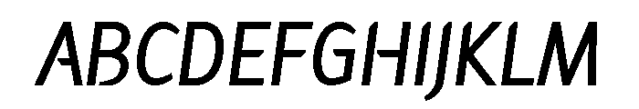 Hemingway New Style Medium Italic Font UPPERCASE