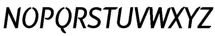 Hemingway New Style Medium Italic Font UPPERCASE