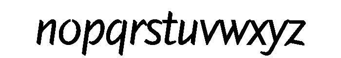 Hemingway New Style Medium Italic Font LOWERCASE