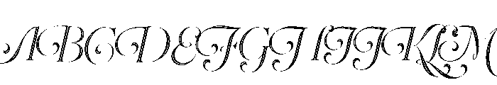 Heroe Inline Font UPPERCASE