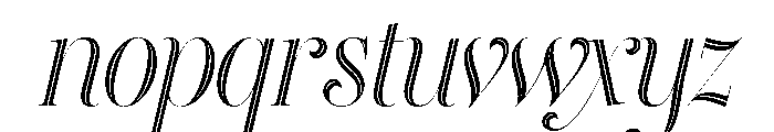 Heroe Inline Font LOWERCASE