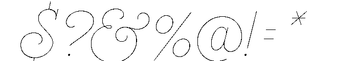 Heroe Monoline Big Font OTHER CHARS