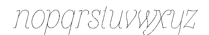 Heroe Monoline Big Font LOWERCASE