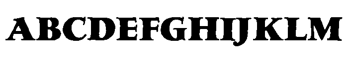 Hess Monoblack Regular Font UPPERCASE