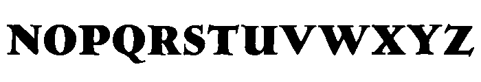 Hess Monoblack Regular Font UPPERCASE